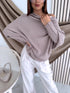 ELYNDI sweater "SYMMETRY 37709" - DARK BEIGE